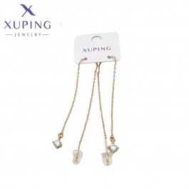 Позолочені сережки  протяжки Xuping 24776