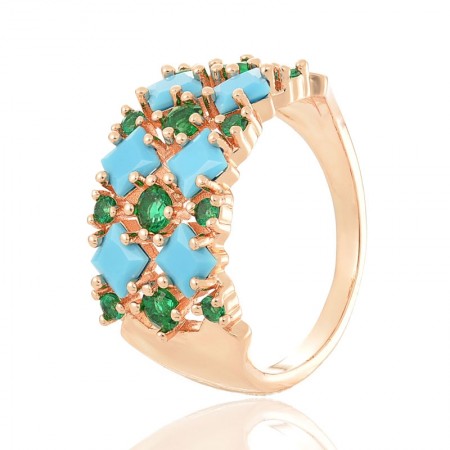 Позолоченное кольцо Fallon 83201913 фото | Brulik