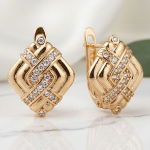 Позолочені сережки  Xuping 23863 фото | Brulik