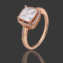 Позолоченное кольцо  XP 1336-белый