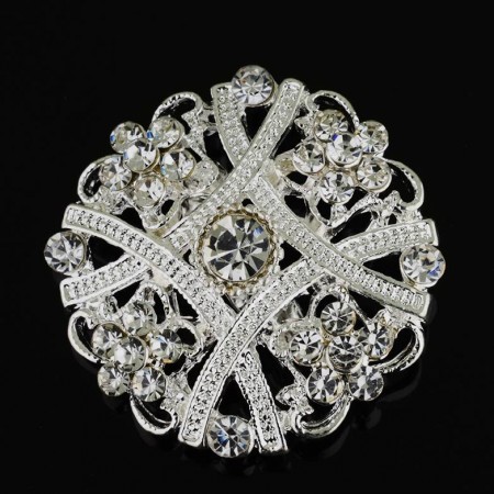 Нежная брошь с фианитами 15319 фото | Brulik
