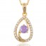 Прелестный кулон в позолоте 32666-фиолетовый фото | Brulik