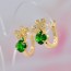 Изысканные серьги ХР 10-2038-изумрудный фото | Brulik