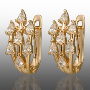 Позолочені сережки  Xuping 24753 фото | Brulik