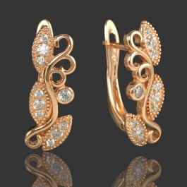 Позолоченные серьги  XP 20058