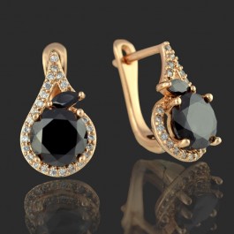 Позолоченные серьги XP 9523-черный