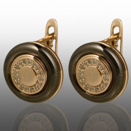 Позолочені сережки з керамікою Xuping 24725