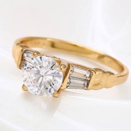 Сияющее кольцо 18К  13009