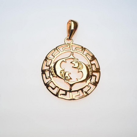 Позолоченный кулон Fallon 86100045-рыбы фото | Brulik