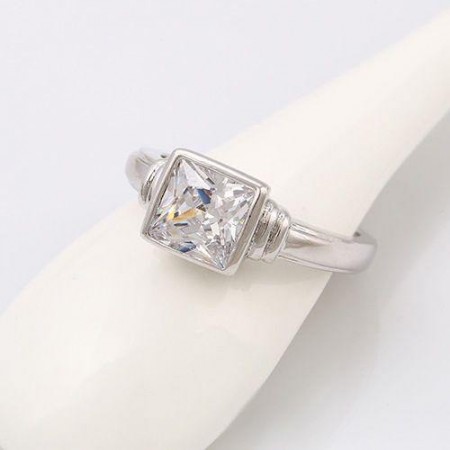 Кольцо с фианитом оптом 13474  фото | Brulik