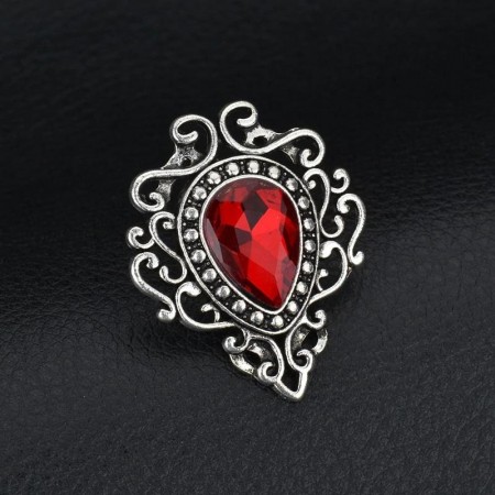 Брошь  8178-красный фото | Brulik