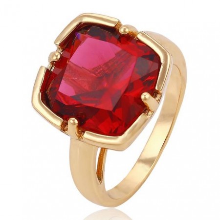 Колоритное кольцо оптом  13527 - красный корунд фото | Brulik