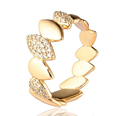 Позолоченное кольцо Xuping 10610 фото | Brulik