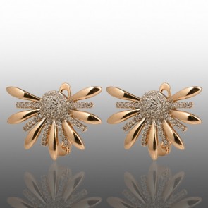 Позолочені сережки Xuping 24647 фото | Brulik