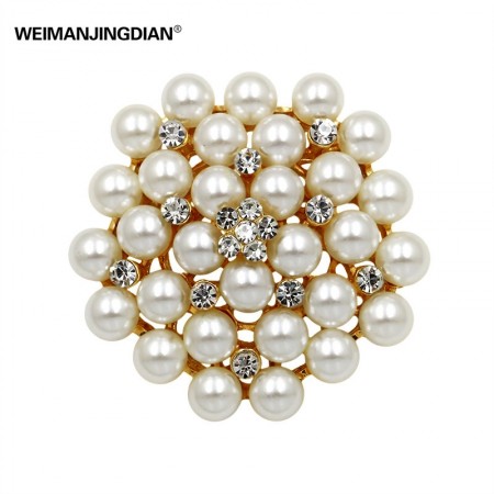 Милая брошь с жемчугом 9731 фото | Brulik