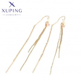 Позолочені сережки- протяжки Xuping 23461