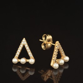 Позолочены серьги XP 9567