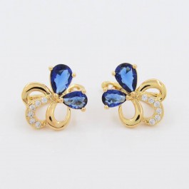 Изысканные серьги с английским замком Xuping 10-2284-синий