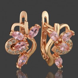 Позолоченные серьги Fallon 82200363-розовый