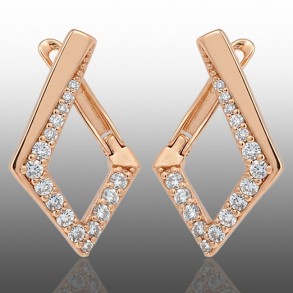 Позолочені сережки Xuping 24352 фото | Brulik