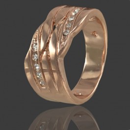 Позолоченное кольцо с фианитами Fallon 8320813