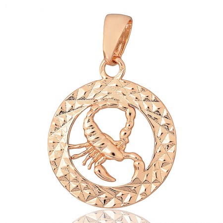 Позолоченный кулон Fallon 86100192-скорпион фото | Brulik