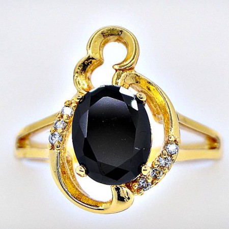 Великолепное кольцо  Xuping 11942-черный фото | Brulik