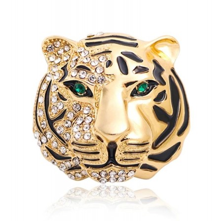 Брошь "Тигрица" 8861 фото | Brulik