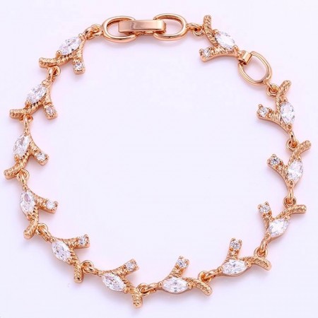 Особенный браслет с фианитами оптом 72236 фото | Brulik