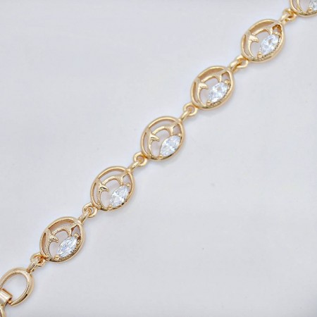 Неотразимый браслет 73109 - белый фото | Brulik