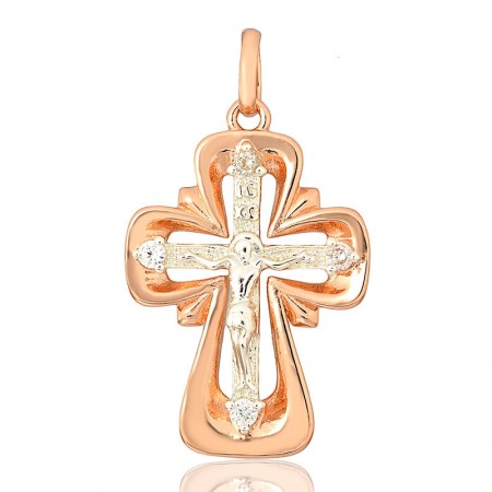 Позолоченный крестик Fallon 96201219 фото | Brulik