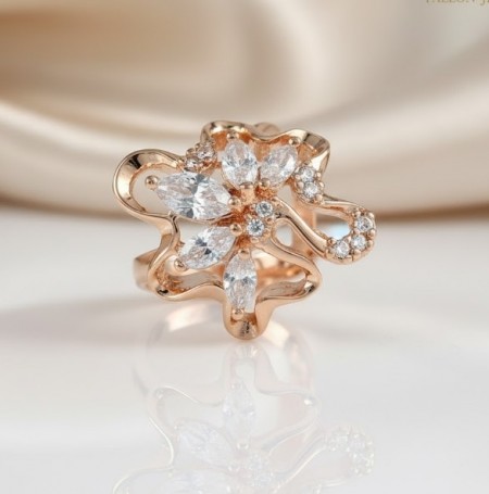 Позолочена каблучка Fallon 8325983 фото | Brulik