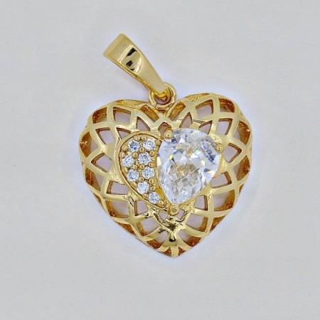 Кулон "Сердце" 31509-белый фото | Brulik