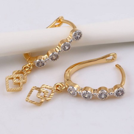 Шикарные серьги с английским замком оптом 91164 фото | Brulik