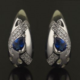Серьги  Xuping 2890-синий