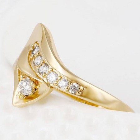 Превосходное позолоченное кольцо 13860 фото | Brulik