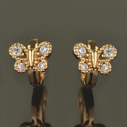 Позолоченные серьги  XP 2380 фото | Brulik