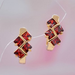 Удивительные серьги оптом ХР 10-2059-красный