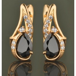 Позолоченные серьги  XP 9275-черный