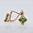 Необыкновенные серьги 26509 - зеленый фото | Brulik