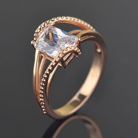 Позолоченное кольцо с фианитами Fallon 83200635 фото | Brulik