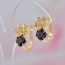 Изысканные серьги ХР 10-2038-черный фото | Brulik