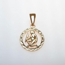 Позолоченный кулон с фианитами Fallon 8613205-водолей