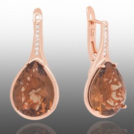 Позолочені сережки Fallon 82284055