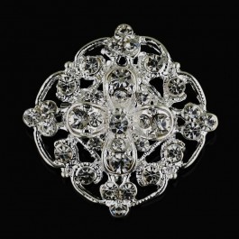 Нежная брошь с фианитами 153110