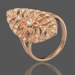 Позолоченное кольцо  Fallon 8323032