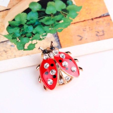 Брошь "Божья коровка" 8751 фото | Brulik