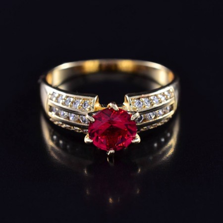 Прелестное элитное кольцо 18K 1022 фото | Brulik