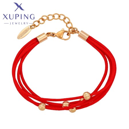 Позолоченный браслет "красная нить" Xuping C000007993 фото | Brulik