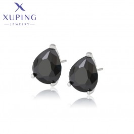  Серьги Xuping A00674827-черный фианит